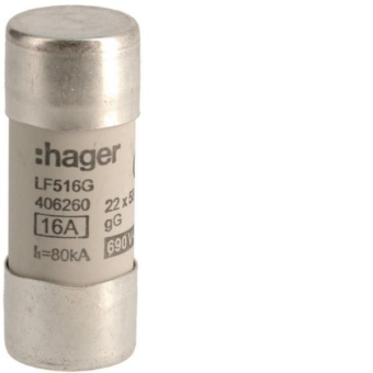 Hager Sicherungseinsatz 22x58mm   LF516G 