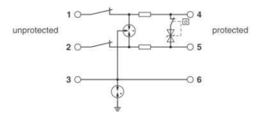 Phoenix 2906781 TTC-6P-1X2-F-M-24DC-UT-I 