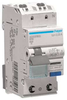 Hager Fi-LS 1P+N 127V 6kA B-16A  ADS917D 