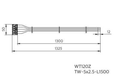 Philips WT120Z TW-5x2.5-L1500   75520899 