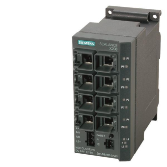 Siemens 6GK52080BA102AA3 SCALANCE X208 