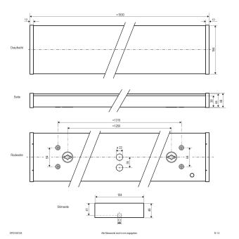 EVN Anbauleuchte OFFICIUM LINE ML UGR19 