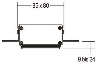 BRUM Einputzring quadratisch zu 82042170 