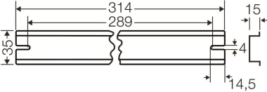 Hensel Tragschiene 314mm        DK TS 50 