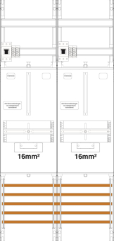 f-tronic Zählerfeld 2feldrig Z21B-16-HSP 