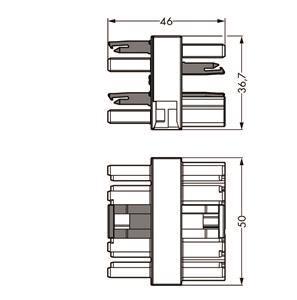 WAGO 770-609 3-fach-Verteiler, 