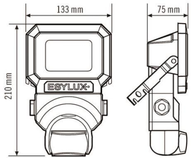 Esylux AFL SUN LED 10W 3K wei EL10810022 