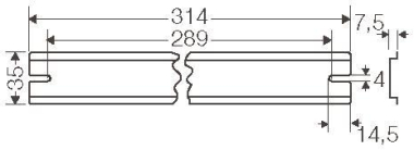 Hensel Tragschiene 314mm        DK TS 50 