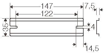 Hensel Tragschiene 147mm        DK TS 10 