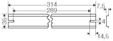 Hensel Tragschiene 314mm        DK TS 50 