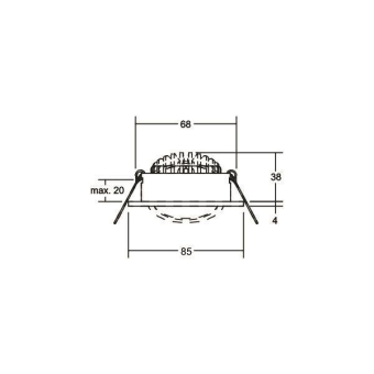 Brumberg LED-Einbaustrahler 230 12646153 