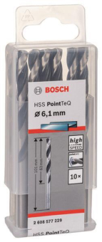 Bosch   HSS-Spiralbohrer PointTeQ 6,1 mm 