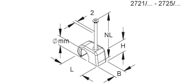 HKL BI-Krallenschelle für DM 7-  2723/45 