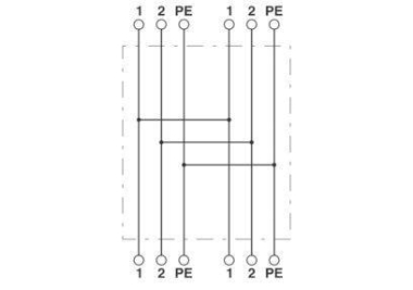 Phoenix 1414720   QPD H 2PE1,5 4X8-13 BK 