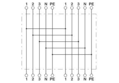 Phoenix 1406368   QPD H 4PE2,5 4X6-11 BK 
