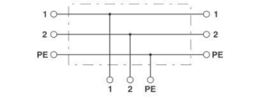 Phoenix 1414712    QPD T 2PE1,5 3X4-9 BK 