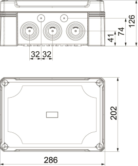 OBO X25 R LGR-TR Kabelabzweigkasten m.TR 