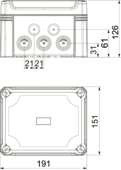 OBO X10 H25 GNP5 LGR Kabelabzweigkasten 