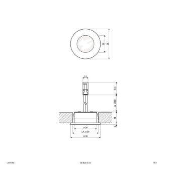 EVN Einbauleuchte rund Alu     L22151402 