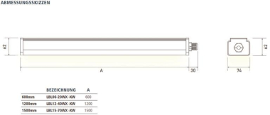 LTEK LED FR-Lichtband IP65 LBL06  134477 