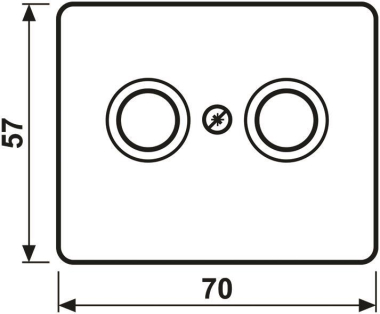 JG SL 500 Koax-Abdeckung       SL561TVSW 