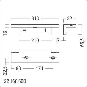 ZUM Anbauwinkel  COMSIGN 150 AW 180° NTx 