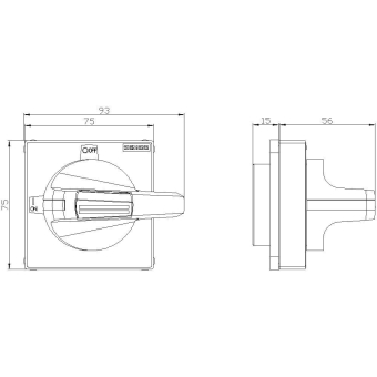 SIEM Handhabe, 75x 75, für 8UD1731-2AE01 