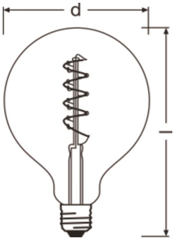 OSR Vintage 1906 Globe Filament gold 