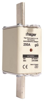 Hager Sicherungseinsatz NH1    LNH1250M6 