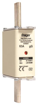 Hager Sicherungseinsatz NH1C   LNH1063M6 