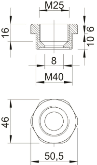 OBO 107 R M40-25 PA Reduktion M40-M25 PA 