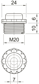 OBO 90 M20 GE Einschraubnippel 