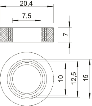 OBO 107 B PG16 Einschnittring PG16 