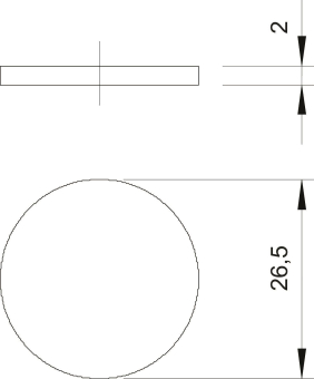 OBO 107 S VTEC PG21 Staubschutzplättchen 