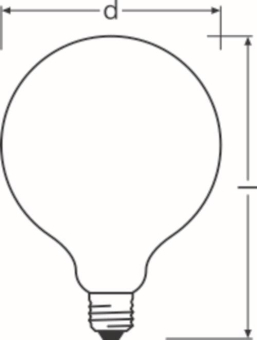 OSR PARATHOM Globe 7,5-75W/827 Glas 