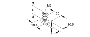 Niedax Hammerkopfschraube M6  HM 0306/30 