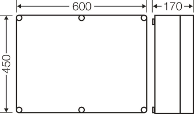 Hensel Leergehäuse 575x425x146mm Mi 0600 