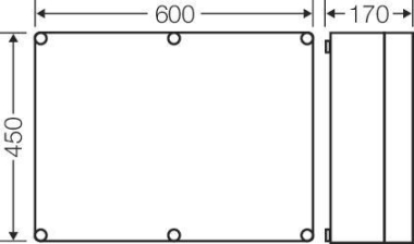Hensel Leergehäuse 575x425x146mm Mi 0600 
