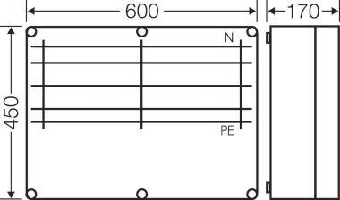 Hensel Mi-Sammelschienenghäuse   Mi 6652 