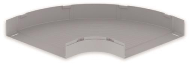 Unex Flachbogen 90° lichtgrau      66530 