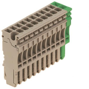 Weidmüller ZP 2.5/1AN/11 GN/BE Steckver- 