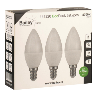 BAIL EcoPack 3pcs LED C37 E14     145220 