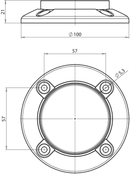 FF HAFTGEGENPLATTE FLACH 830--H1------00 