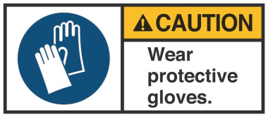 HEIN 189158 ANSI-Aufkleber CAUTION Wear 