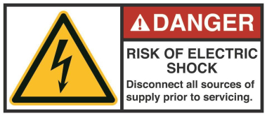 HEIN 189029 ANSI-Aufkleber DANGER Risk 