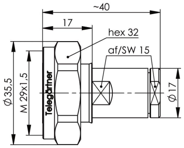 TEGA 7-16 Kabelstecker AG/TA J01120A0101 