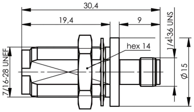 TG Adapter TNC-SMA (F-F) 50  J01019A0028 