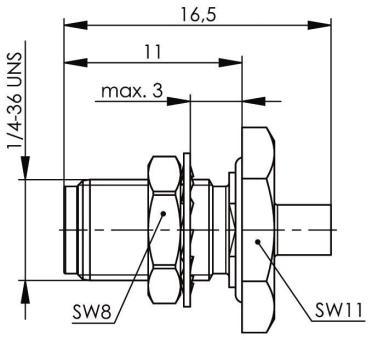 TG   SMA-Kabeleinbaubuchse G10 100024717 