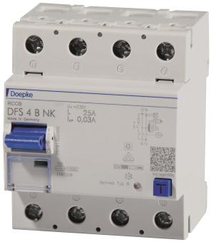 DOEP Fi-Schutzschalter DFS4-025-4/0,03-B 
