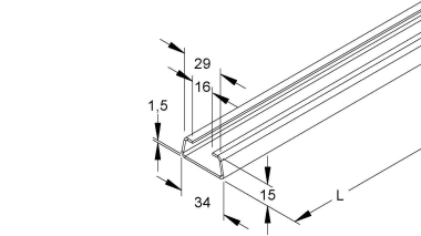 NIED Ankerschiene              2975/2 SO 